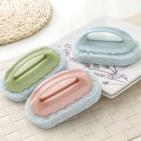 Handheld Convenient Powerful Decontamination Dishwashing Sponge Wiping Bathroom Bathtub Toilet Tile Cleaning Brush