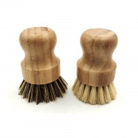 Eco-friendly bamboo wooden pan pot kitchen dish washing brush