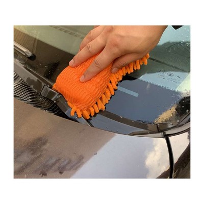 Household car Cleaning Product Handy foam Windows Chenille Sponge Brush