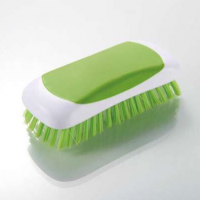 Amazon heavy high quality plastic rubber scrub cleaning brush with TPR